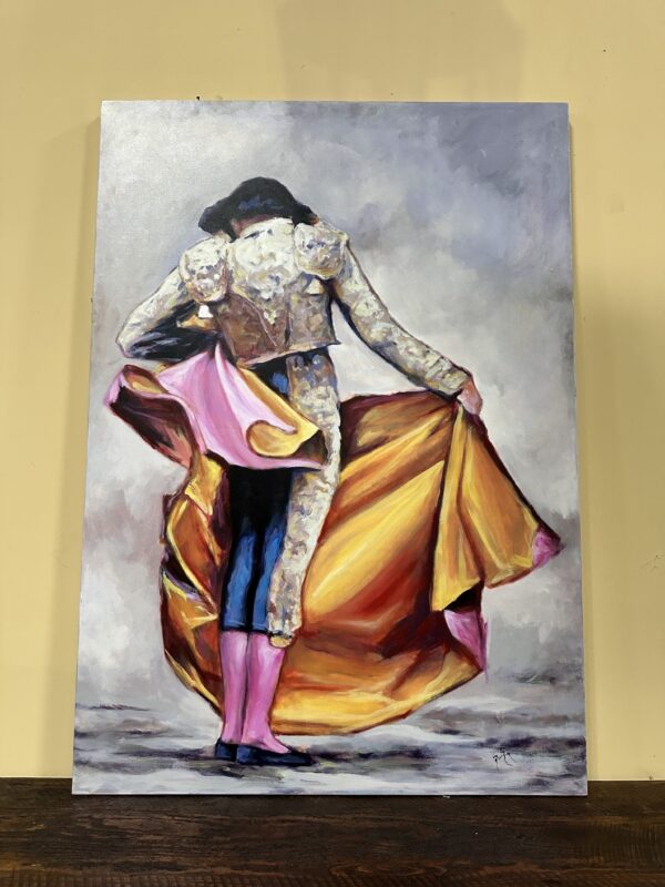 Bull Fighter painting. Beautiful pintura de matador