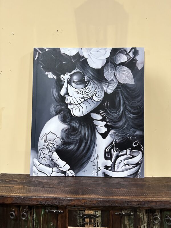 day of the dead Catrina black and white. dia de los metros Catrina en black y negro