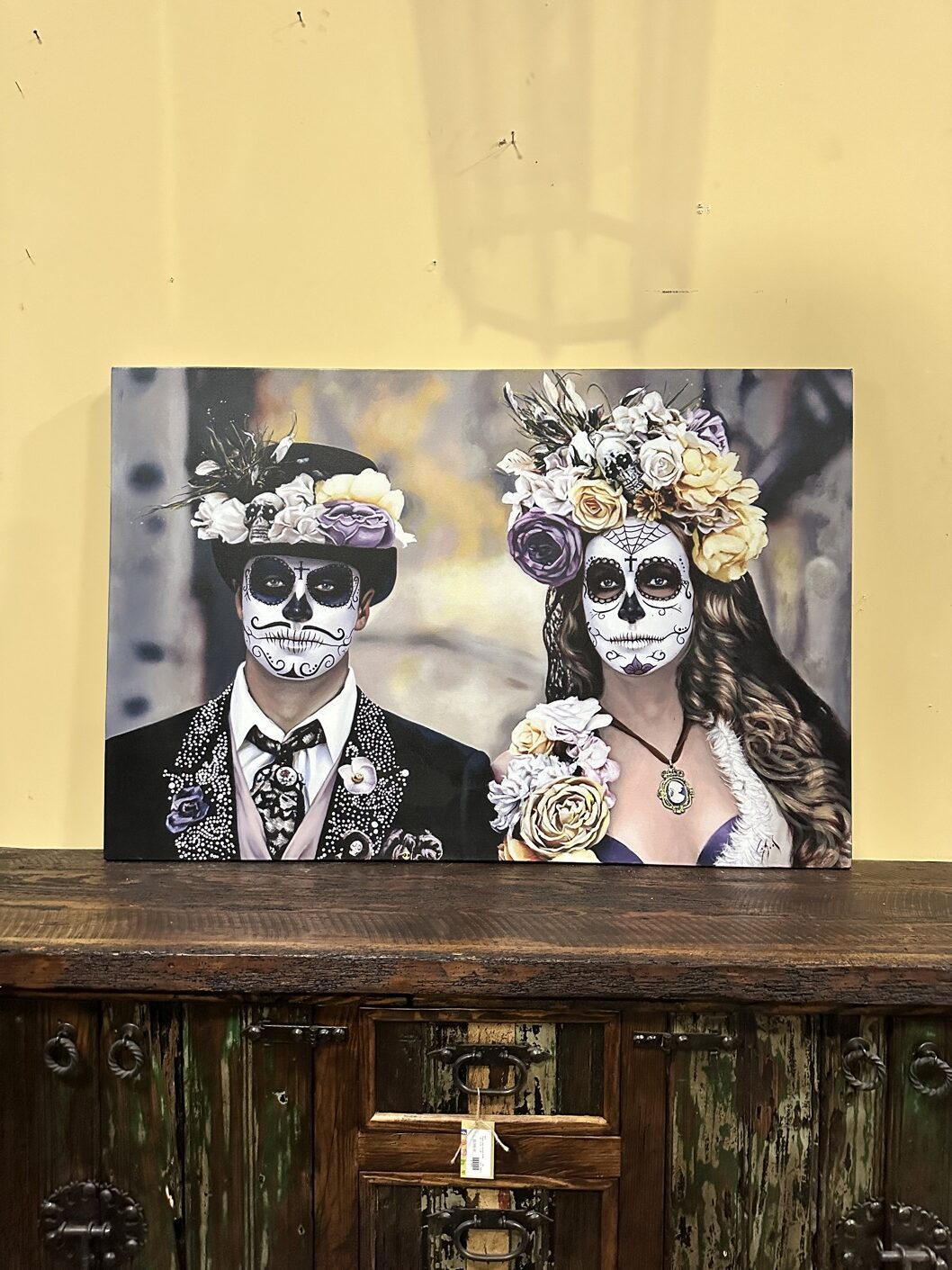 Day of the dead Catrina Pareja painting day of the dead painting