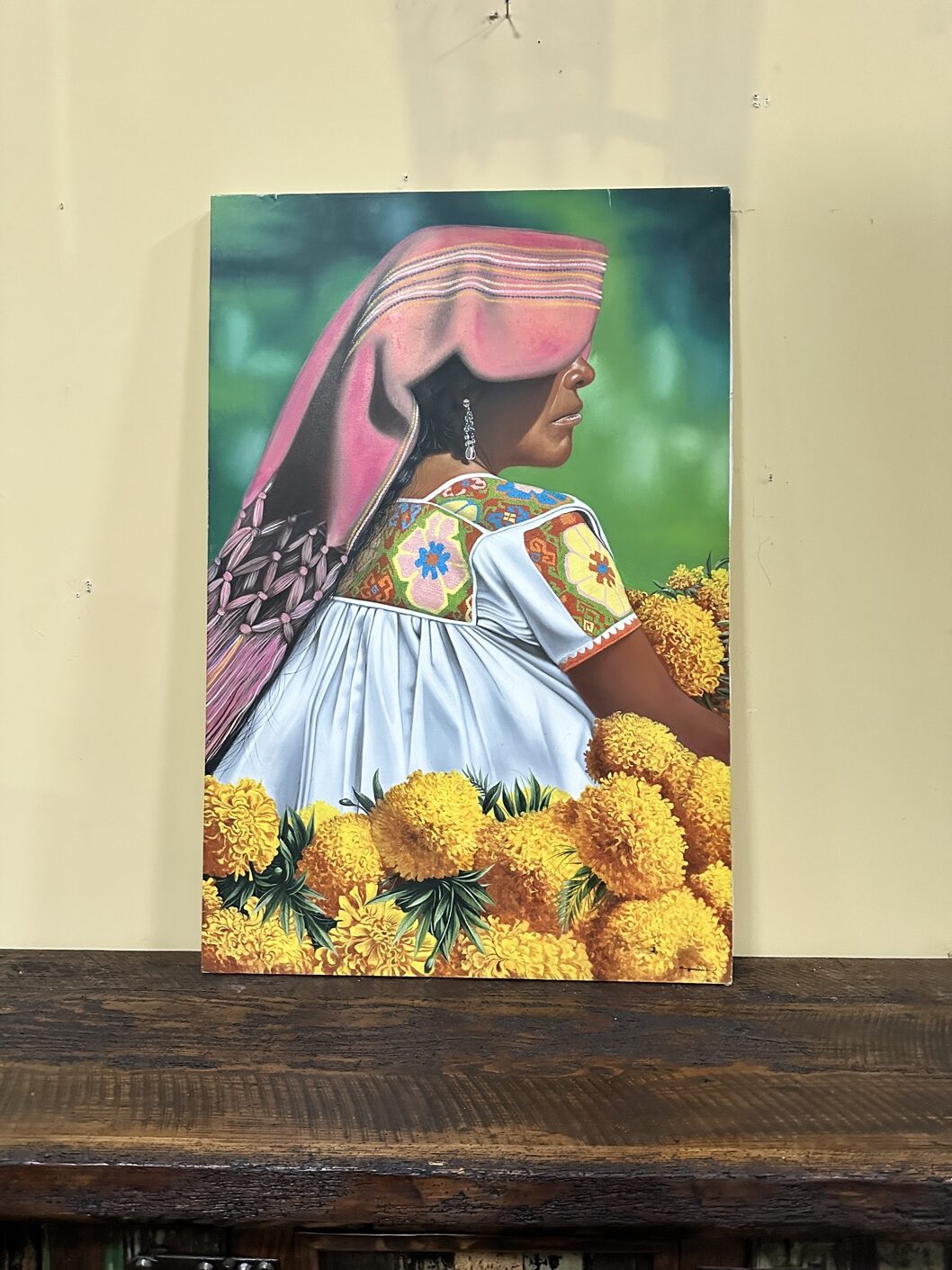 Painting of Marigold flowers