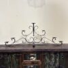 hand forged candelabro. Handmade rustic iron candle holder. Spanish style